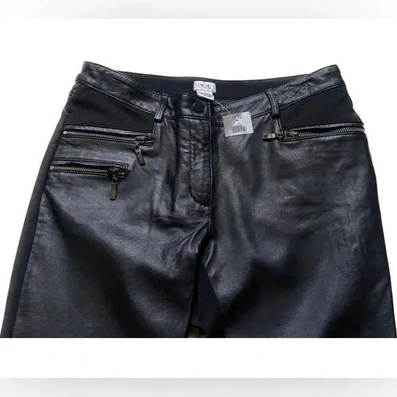 CACHE ❤️❤️🆕 LEATHER PANTS NWOT - Picture 3 of 7